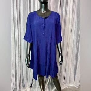 Elegant Blue Women's Top
